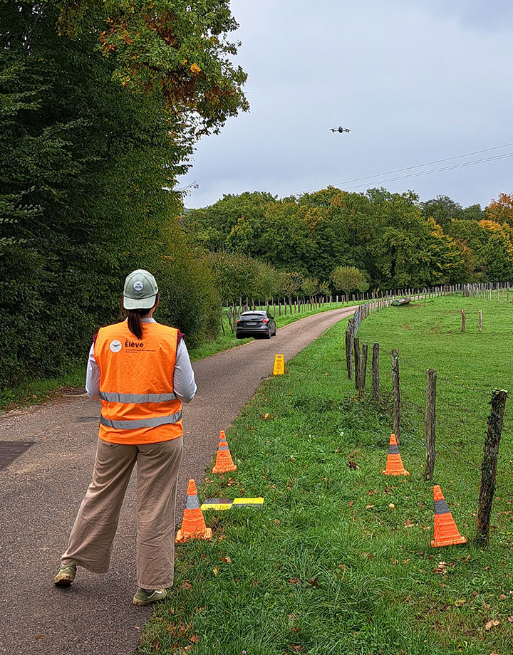 Captation de données via un drone